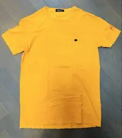 REPLAY イエロー Tシャツ　ダメージ加工　L