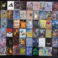 ポケモンカード　スリーブ55種被りなし　デッキシールド　サプライまとめ売りセット
