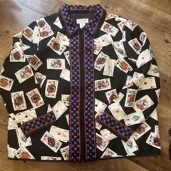 90s silk100% VICTOR トランプ柄 24800円