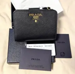 ■稀少 未使用品■PRADA 三つ折り財布 コンパクト財布 プラダ 1ML018