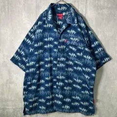PLATINUM FUBU 総柄 オープンカラー シャツ XL HIPHOP