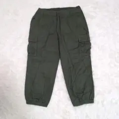 7部丈パンツ　カーキー
