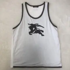 BURBERRY BLACK LABEL ビッグホースロゴ　タンクトップ　L
