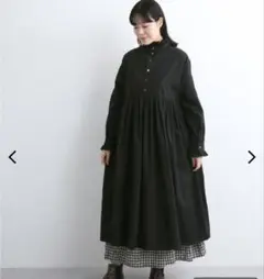 LUEUF 2WAYフリルワンピース ブラック