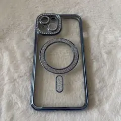 iPhone15ケース MagSafeリング付き TPU ライトブルー