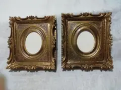 ♪フォトフレーム　楕円窓　2品