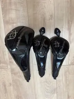 Munsingwear マグネット式ヘッドカバー 3点セット ブラック
