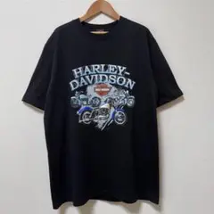 ハーレーダビッドソン Tシャツ XL ブラック バイク B432