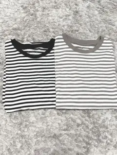無印良品　ボーダーTシャツ　Sサイズ　2枚セット