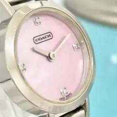 COACH コーチ時計 レディース腕時計 シェル 4Pダイヤ ブレス 277