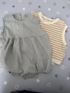 韓国子ども服　minirobeタンクトップ　mimimarketロンパース
