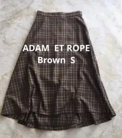 ✴︎✴︎ADAM ET ROPE 茶　チェックスカート✴︎✴︎
