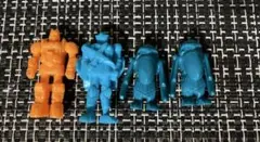 テツワン探偵ロボタック人形フィギュア3種4 個セット