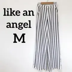 like an angel ストライプ ワイドパンツ M