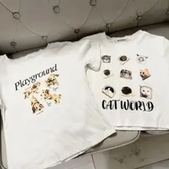 Loueme BURLESQUE Tシャツ 2点セット 猫 犬 韓国