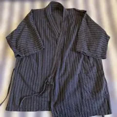 無印　無印良品　muji 甚平　Ｌサイズ 青　紺色