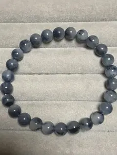 ブルーラビットヘア　ブレスレット　７mm