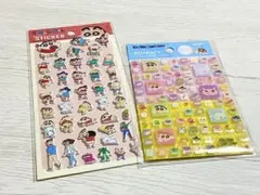 クレヨンしんちゃん ぷっくりステッカー タイルシール 2種 ましゅまろシール