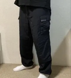 MOCEAN カーゴパンツ ナイロン ブラック