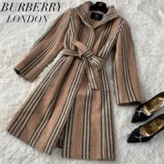 【希少】バーバリーBurberry ベルテッドコート ロングコート ウール