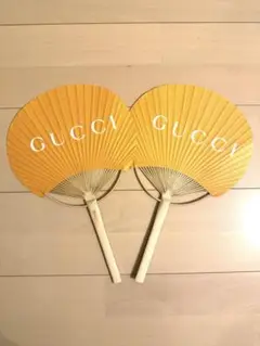 GUCCI うちわ　2点セット