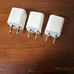 ホワイト電源アダプター 3個セット