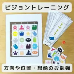 ビジョントレーニング　方向や位置のお勉強　　知育玩具