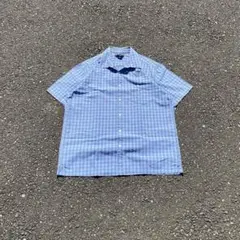 90's old gap ブルー タータンチェック シャツ ボックス アーカイブ
