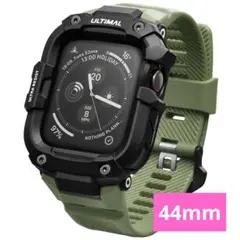 コンパチブル Apple Watchバンド 44mm アーミーグリーン•ブラック