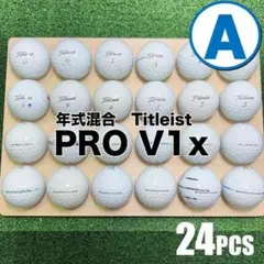 【A03】Titleist PROV1X 白 年式混合 ロストボール 24球