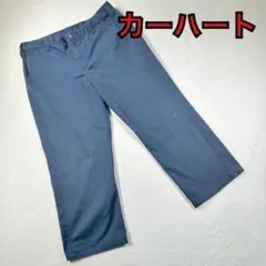 【carhartt】ワークパンツ　リラックスフィット　ロゴボタン　38×30