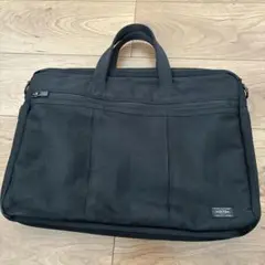 PORTER 薄型ブラック ビジネスバッグ