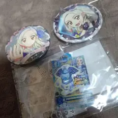 アイカツ 黒沢凛 缶バッジ アクリルチャーム アニメイト バースデー