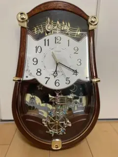 【完動品】CITIZEN リズム時計 パルミューズロンドB 4MN401 CITIZEN シチズン パルミューズロンドB 電波時計 4MN401