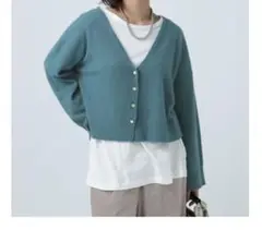 BAYFLOW フォックスニットショートカーディガン