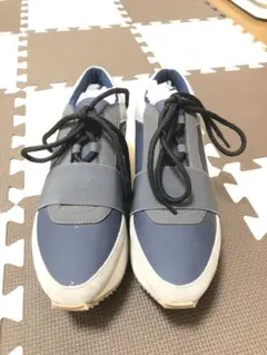 ELENDEEK エレンディークネイビーグレースニーカー25.5cm