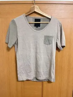 スチュデオス ベージュ Tシャツ Mサイズ 左胸ポケット