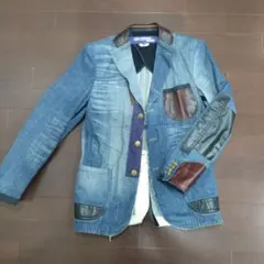 i*n様 ジュンヤワタナベコムデギャルソンマン　縮絨パッチワークテーラードジャケ JUNYA WATANABE MAN（ジュンヤワタナベマン）の「ウール縮絨