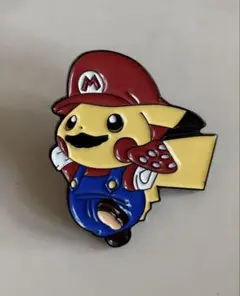 マリオピカチュウ☆バッジ☆ピカチュウ☆マリオ