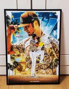 パドレス ダルビッシュ有 2024年 A3サイズポスターフレーム付き⑬