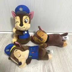 パウパトロール　チェイス　マスコットぬいぐるみ　美品　3点セット