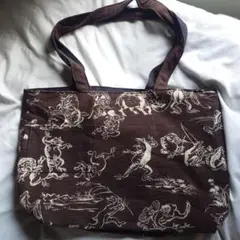 鳥獣戯画 トートバッグ 和装