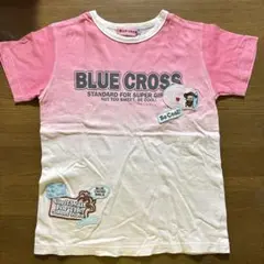 [BLUE CROSS]Tシャツ Ｓサイズ ピンク/ホワイト