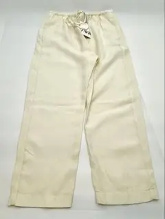ZARA ザラ ワイドパンツ オフホワイト Sサイズ