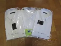 【新品未使用】メンズワイシャツお買い得3点セット ボタンダウン2枚 シンプル1枚