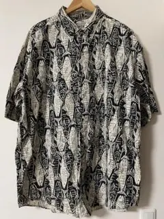 ●Bimini Bay 大漁 魚大群柄 メンズ 半袖シャツ XXL●