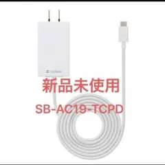 SoftBank SB-AC19-TCPD PD対応 Type-C 急速充電