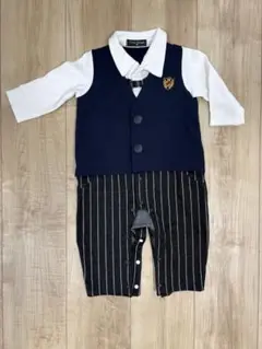 タキシード風ロンパース 80サイズ 男の子