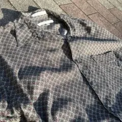ペリーエリス　perry ellis レーヨンシャツ　総柄