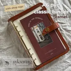 A6 pvc classic binder with Logo camel